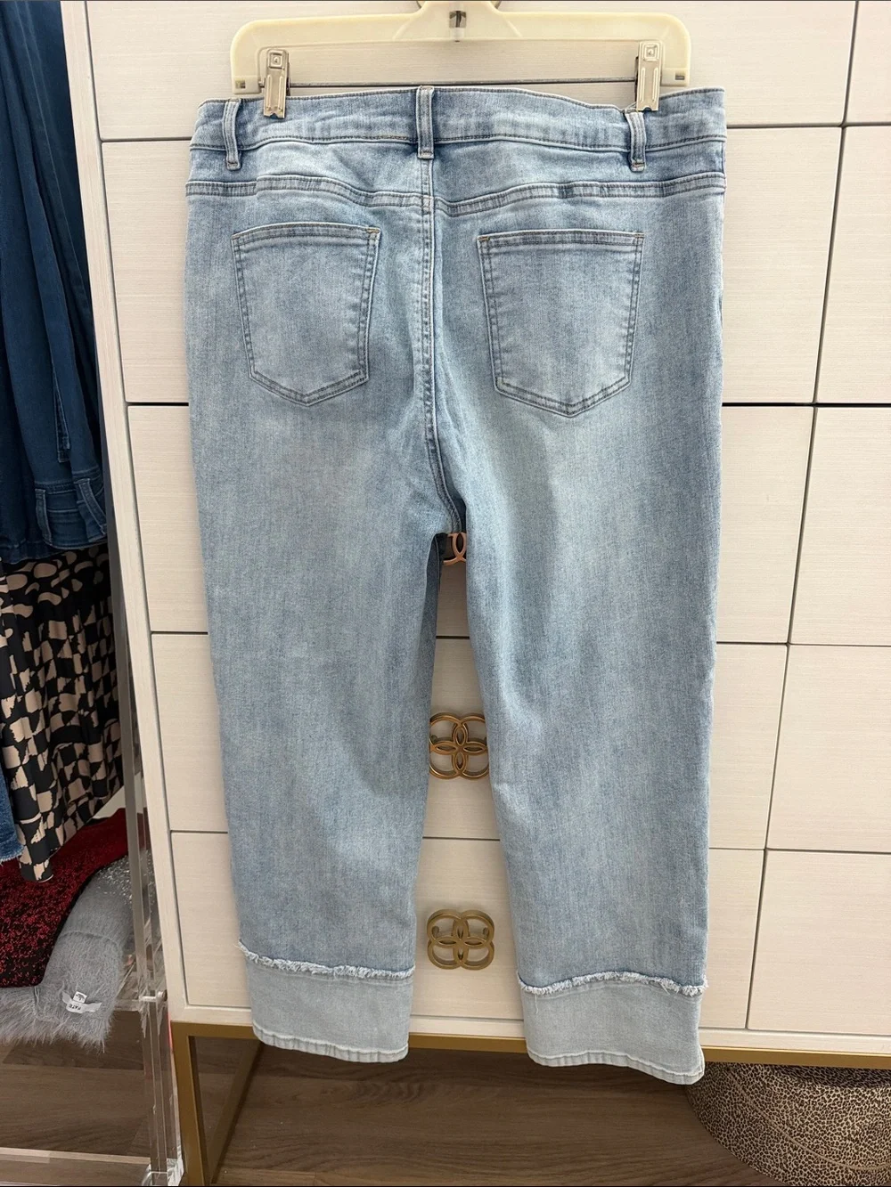 Charlie B Light Blue Distressed Women's Jeans